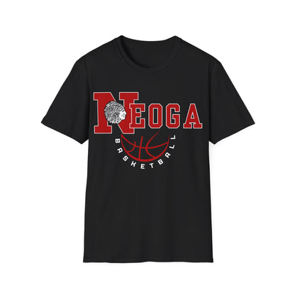 Neoga Indians Basketball Tee (front design only) (free shipping)