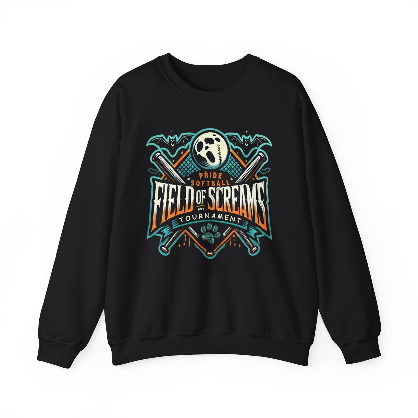 ADULT Field of Screams SOFTBALL Unisex Heavy Blend™ Crewneck Sweatshirt