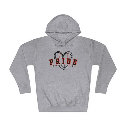 FREE SHIPPING - PRIDE BASEBALL - Unisex Fleece Hoodie - MULTIPLE COLOR CHOICES