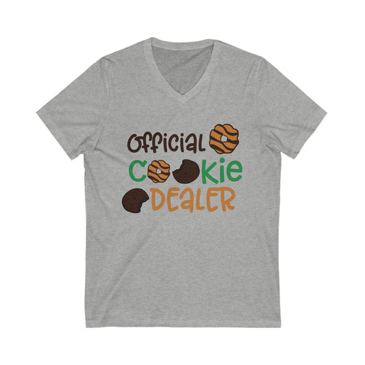 (ADULT) "Official Cookie Dealer" Unisex Bella Canvas V-Neck Tee