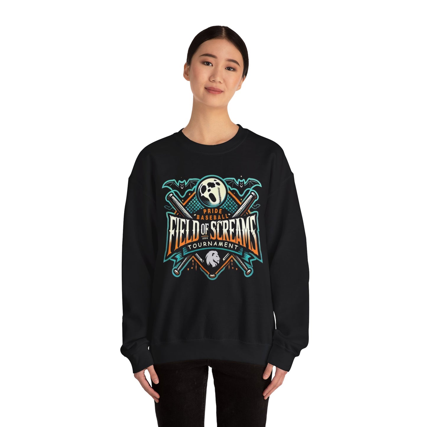 ADULT Field of Screams BASEBALL Unisex Heavy Blend™ Crewneck Sweatshirt