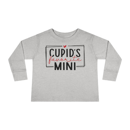 Cupid's Favorite Mini - Toddler Long Sleeve Tee - Multiple Sizes & Colors - FREE SHIPPING