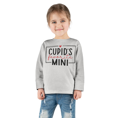 Cupid's Favorite Mini - Toddler Long Sleeve Tee - Multiple Sizes & Colors - FREE SHIPPING