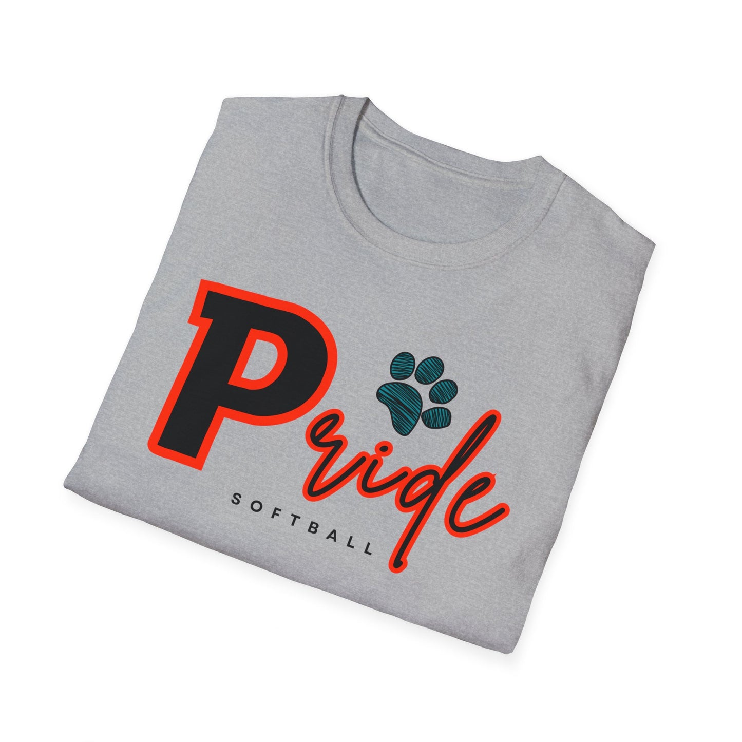 ADULT Pride Softball Softstyle Tee (multi color options)