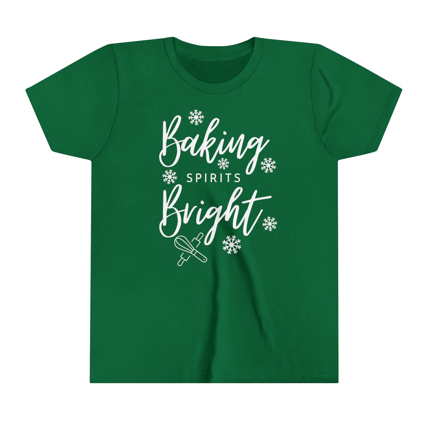 Baking Spirits Bright YOUTH Christmas Tee