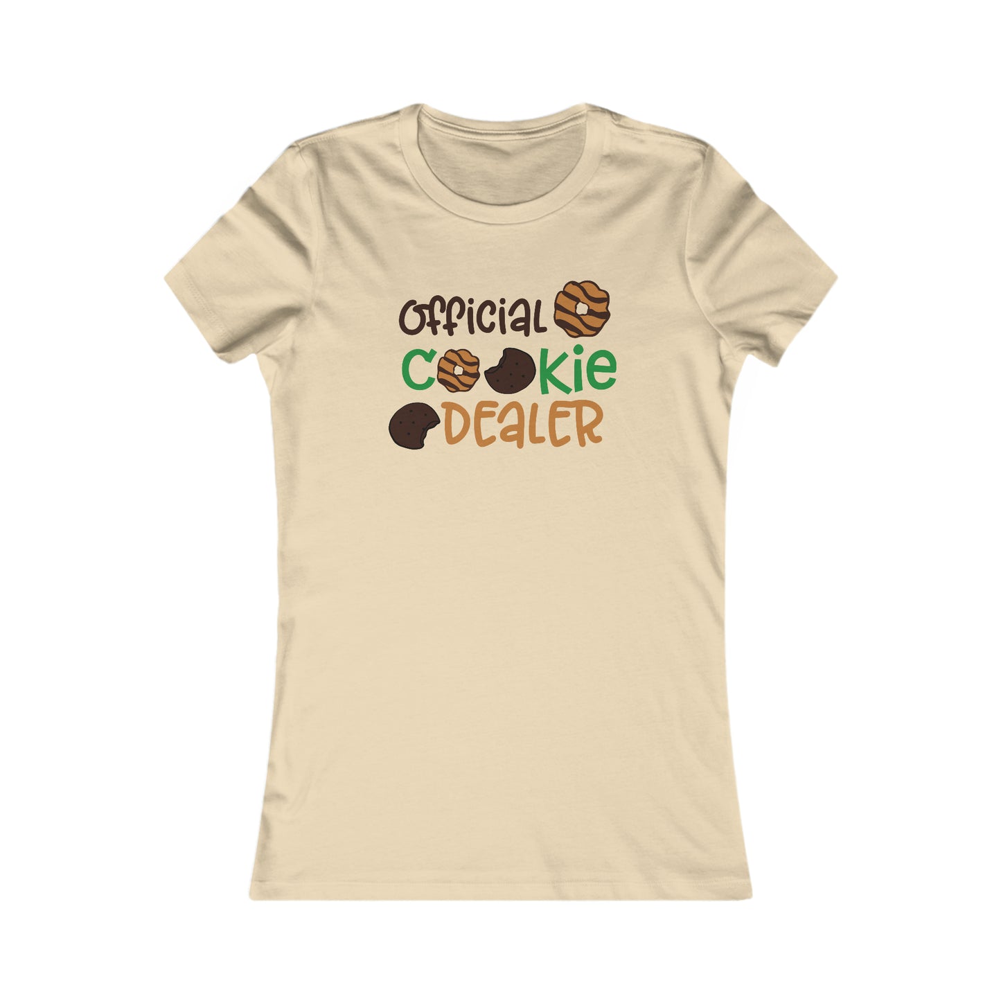 (Women's) "Official Cookie Dealer" Bella Canvas Favorite Tee (FREE SHIPPING)