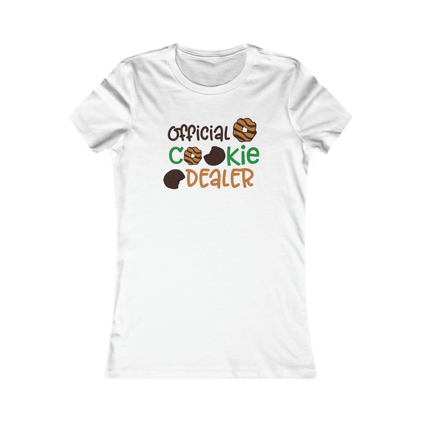 (Women's) "Official Cookie Dealer" Bella Canvas Favorite Tee (FREE SHIPPING)