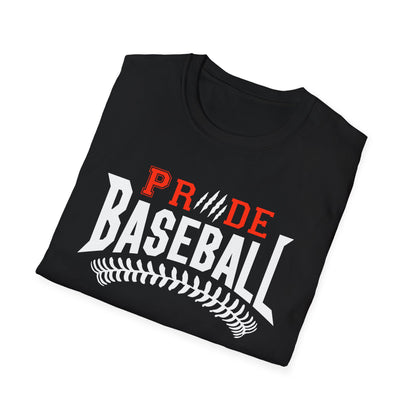 FREE SHIPPING - PRIDE BASEBALL (ADULT) Unisex Softstyle T-Shirt