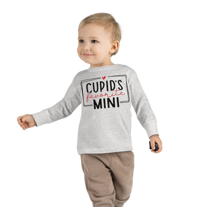 Cupid's Favorite Mini - Toddler Long Sleeve Tee - Multiple Sizes & Colors - FREE SHIPPING