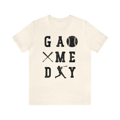 (ADULT) "Game Day Baseball"  Bella Canvas Unisex Jersey Short Sleeve Tee