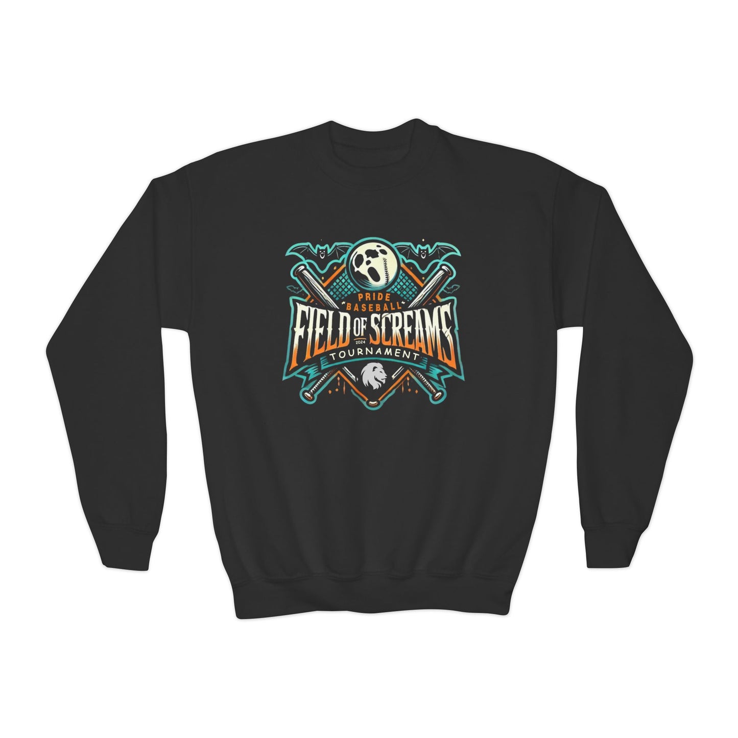 Youth Field of Screams BASEBALL Crewneck Sweatshirt