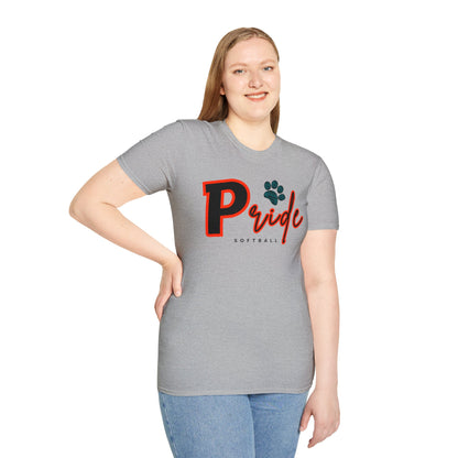 ADULT Pride Softball Softstyle Tee (multi color options)