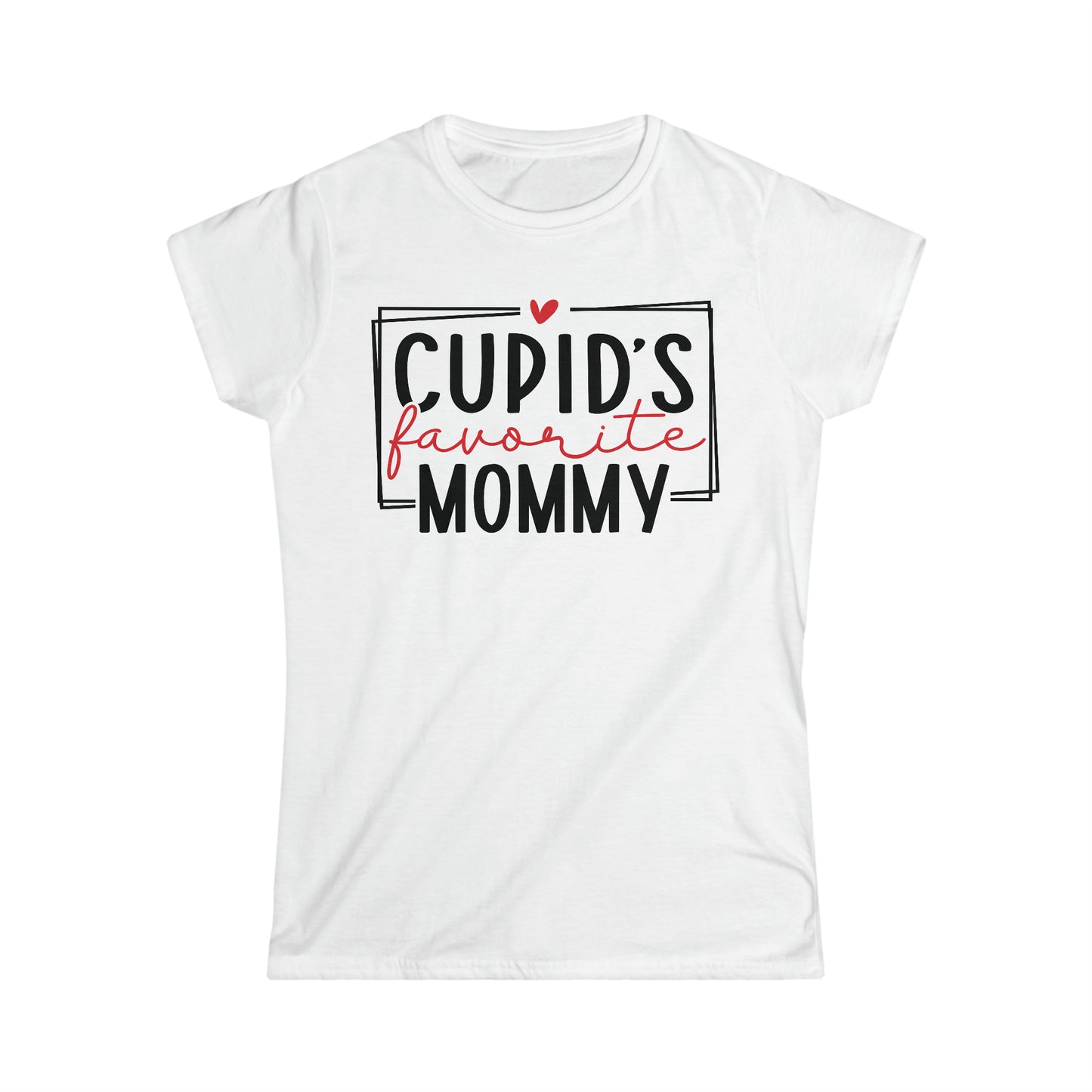 Cupid's Favorite Mommy - Women's Softstyle Tee - FREE SHIPPING