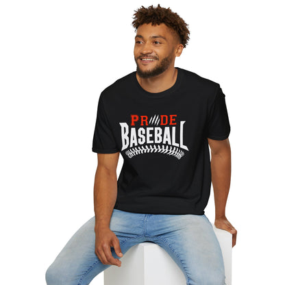 FREE SHIPPING - PRIDE BASEBALL (ADULT) Unisex Softstyle T-Shirt