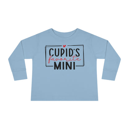 Cupid's Favorite Mini - Toddler Long Sleeve Tee - Multiple Sizes & Colors - FREE SHIPPING