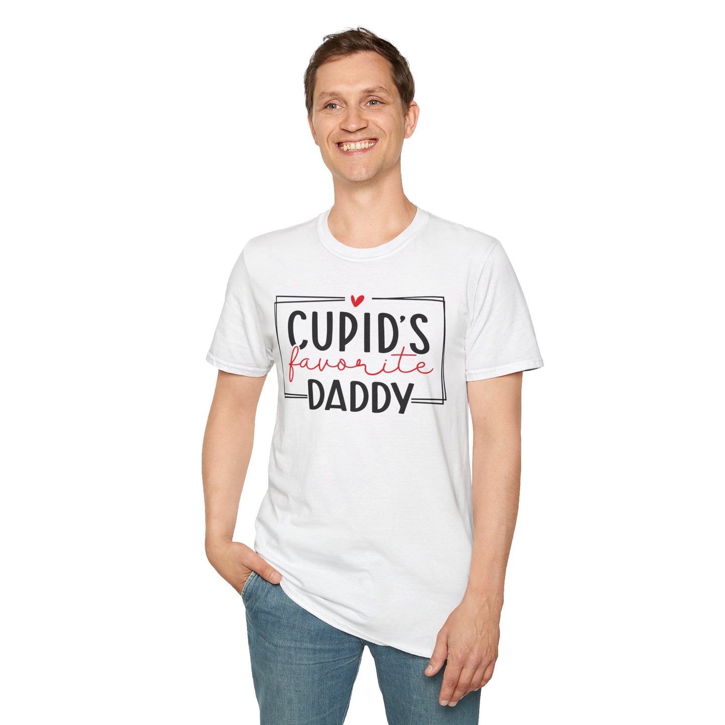 Cupid's Favorite Daddy - Unisex Softstyle T-Shirt - Multiple Color Choices - FREE SHIPPING