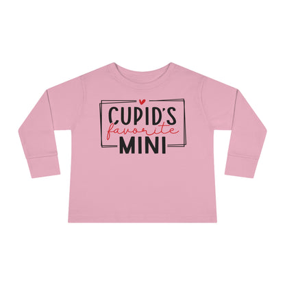 Cupid's Favorite Mini - Toddler Long Sleeve Tee - Multiple Sizes & Colors - FREE SHIPPING