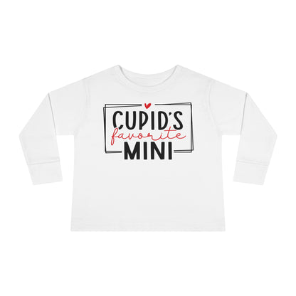 Cupid's Favorite Mini - Toddler Long Sleeve Tee - Multiple Sizes & Colors - FREE SHIPPING