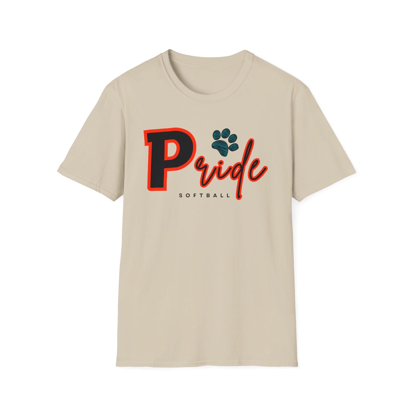 ADULT Pride Softball Softstyle Tee (multi color options)