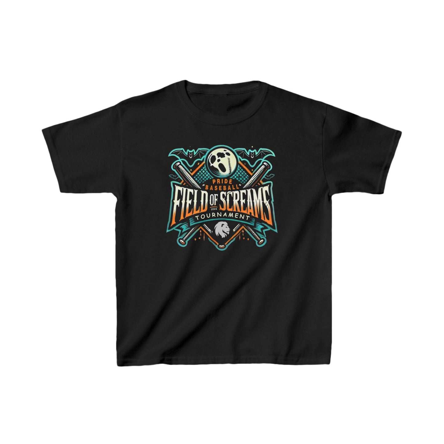 Youth "Field of Screams Baseball Tournament" Heavy Cotton Tee