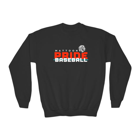 Black Friday Special - Youth Crewneck Sweatshirt - Pride Baseball