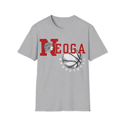 Neoga Indians Basketball Tee (front design only) (free shipping)