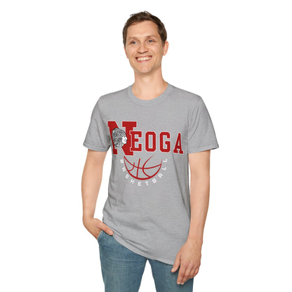 Neoga Indians Basketball Tee (front design only) (free shipping)