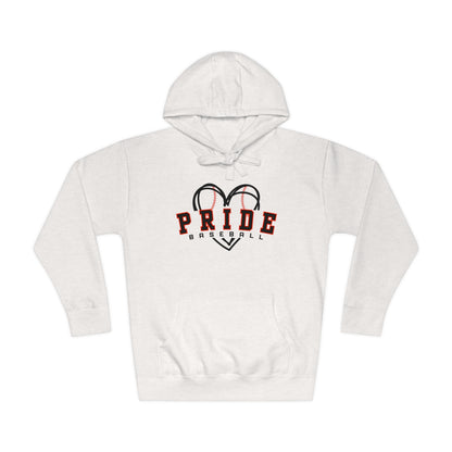 FREE SHIPPING - PRIDE BASEBALL - Unisex Fleece Hoodie - MULTIPLE COLOR CHOICES