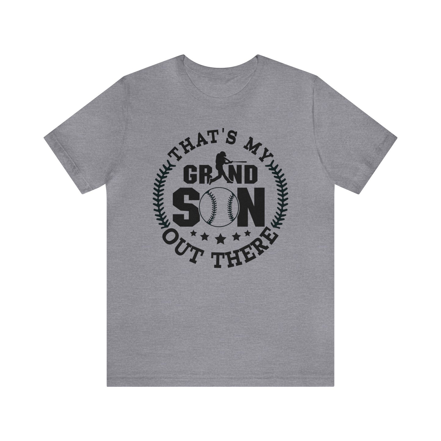 (ADULT) "That's My Grandson Out There" Unisex BELLA CANVAS Short Sleeve Tee (Multiple Color Choices)