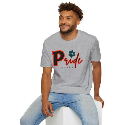 ADULT Pride Softball Softstyle Tee (multi color options)