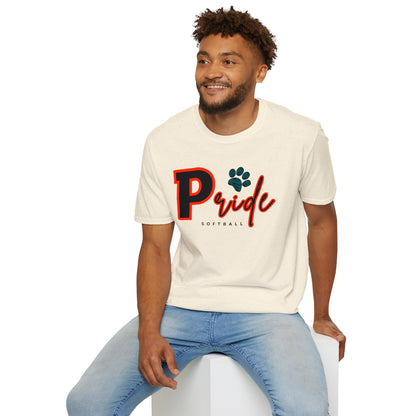 ADULT Pride Softball Softstyle Tee (multi color options)