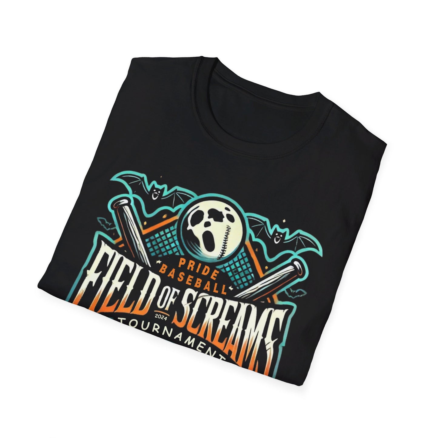 ADULT - "Field of Screams Baseball Tournament" Unisex Softstyle Tee