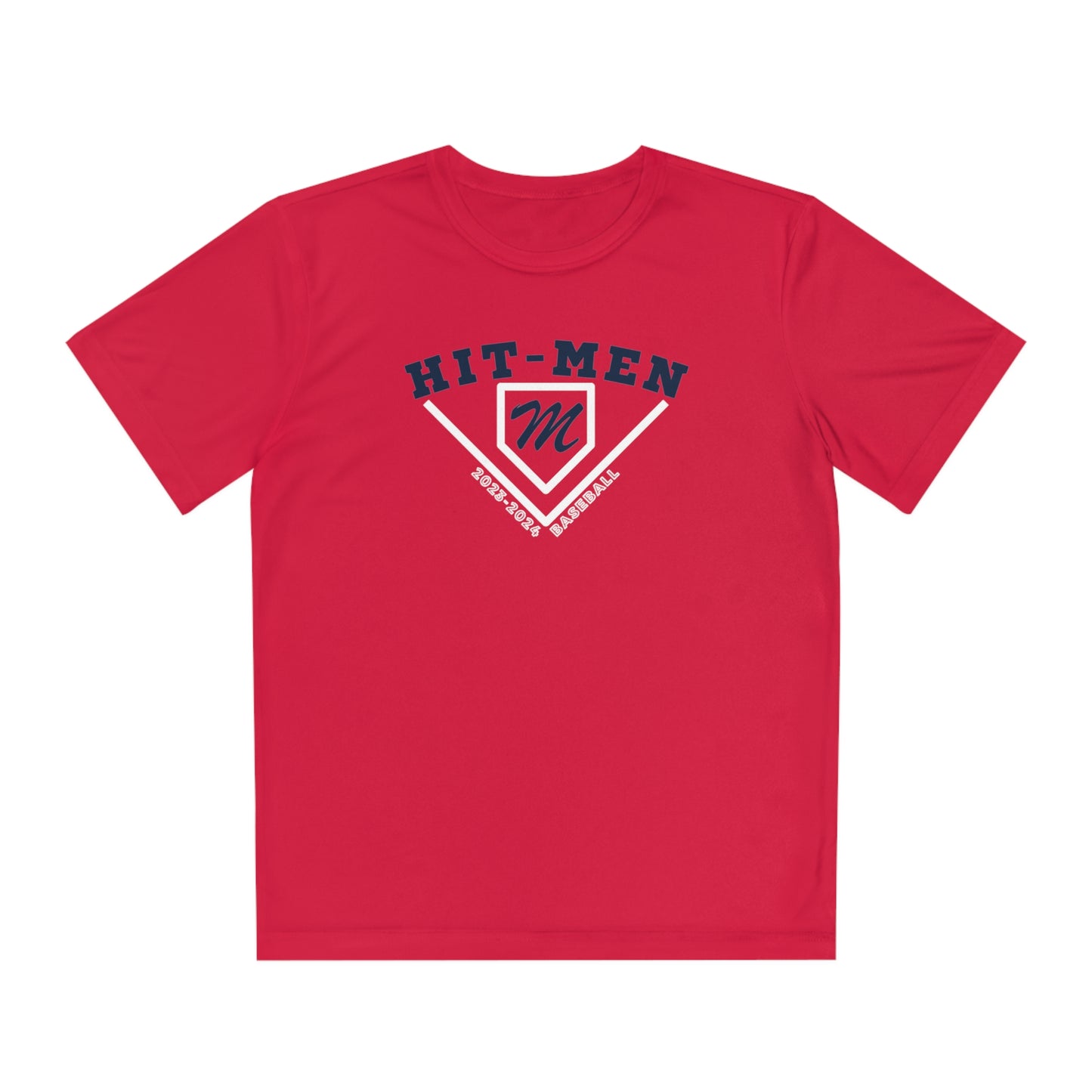 Hit-Men Baseball (YOUTH) Athletic Tee - Multiple Colors