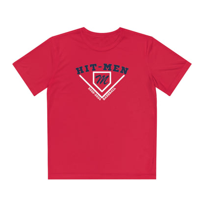 Hit-Men Baseball (YOUTH) Athletic Tee - Multiple Colors