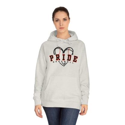 FREE SHIPPING - PRIDE BASEBALL - Unisex Fleece Hoodie - MULTIPLE COLOR CHOICES