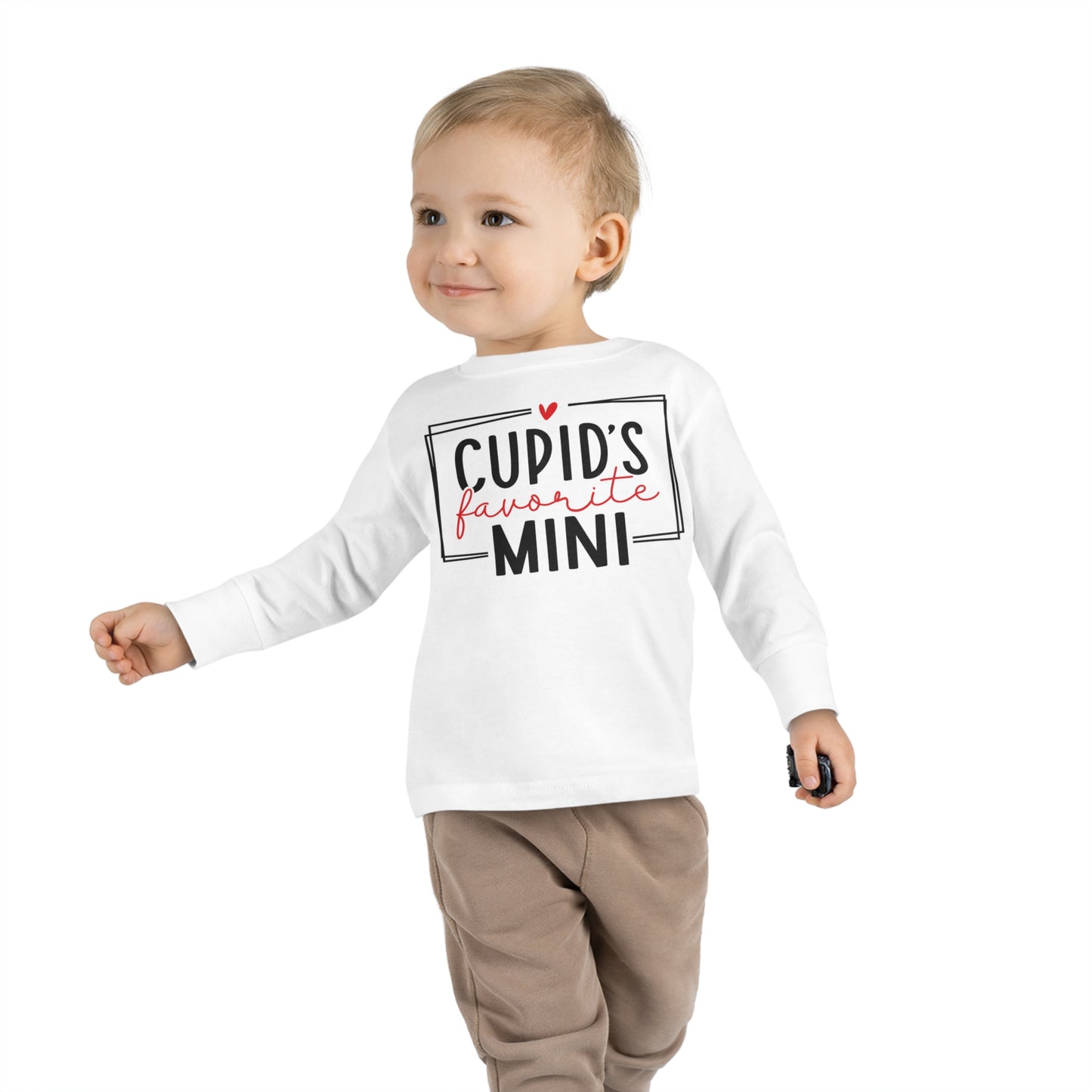 Cupid's Favorite Mini - Toddler Long Sleeve Tee - Multiple Sizes & Colors - FREE SHIPPING