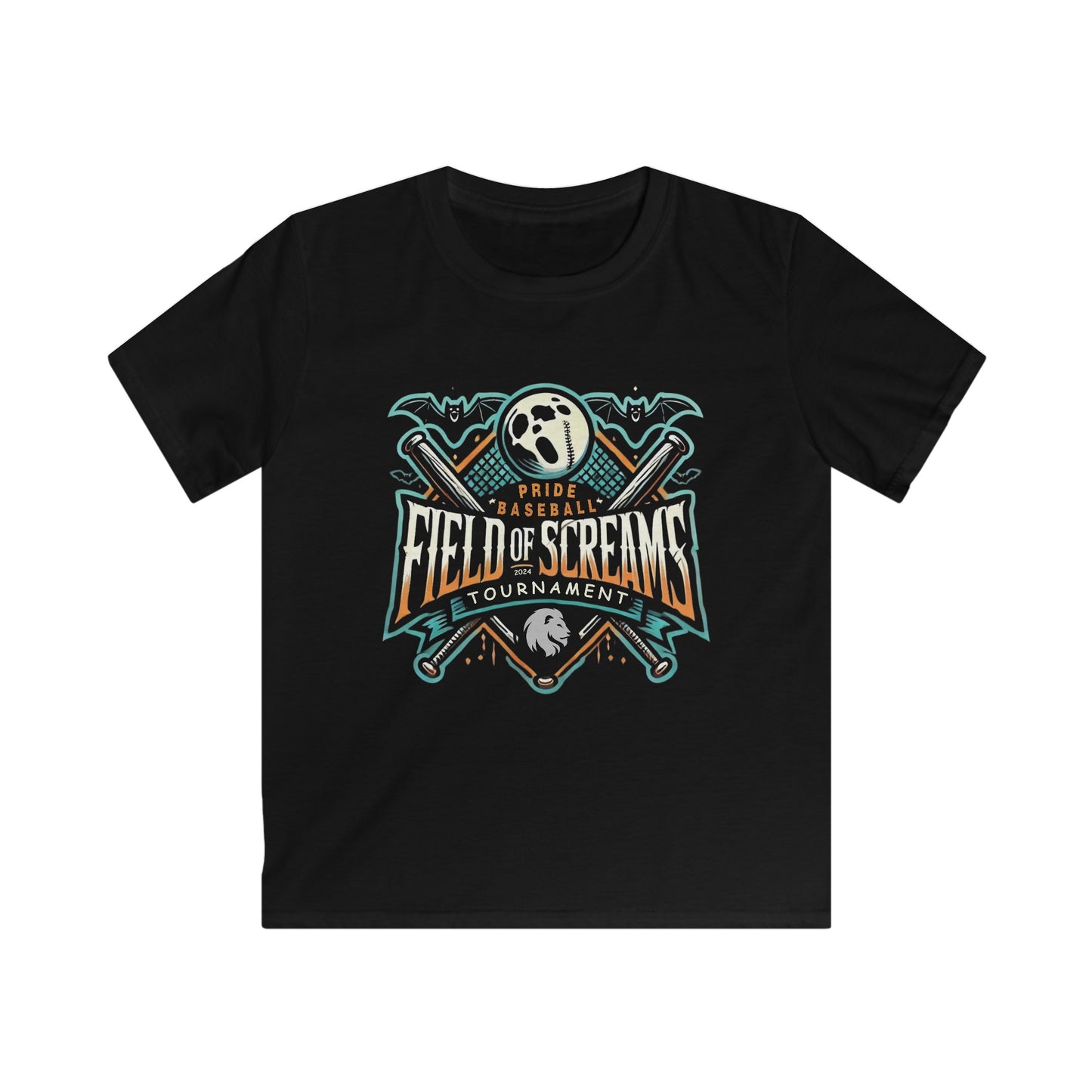 Youth "FIeld of Screams Baseball Tournament" Softstyle Tee