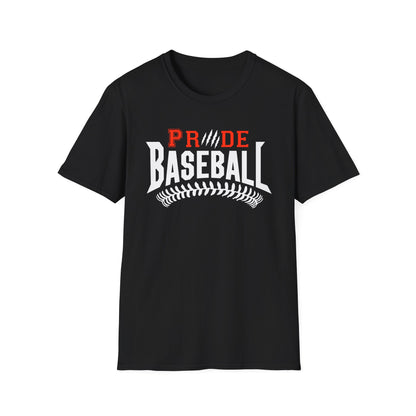 FREE SHIPPING - PRIDE BASEBALL (ADULT) Unisex Softstyle T-Shirt