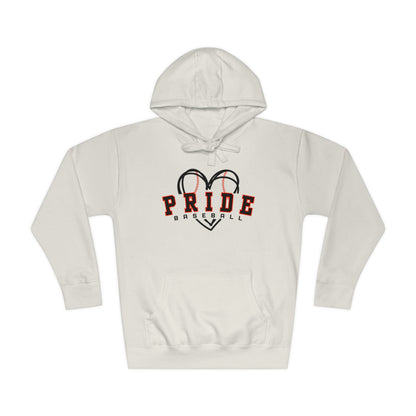 FREE SHIPPING - PRIDE BASEBALL - Unisex Fleece Hoodie - MULTIPLE COLOR CHOICES