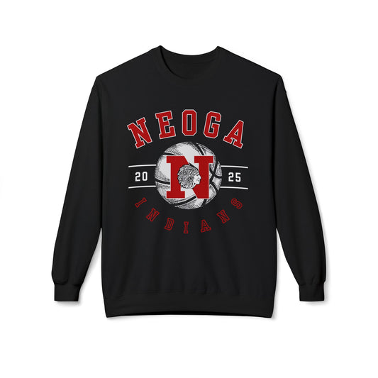 Neoga Indians Basketball "BRYNN" Softstyle Fleece Sweatshirt (front & back design) / pickup only with Jackie Richards