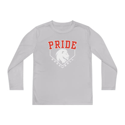 Pride Boys Baseball (Youth) Long Sleeve Athletic Style Warmup Tee *FREE SHIPPING*