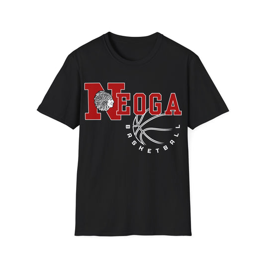 Neoga Indians Basketball Tee (front design only) (free shipping)