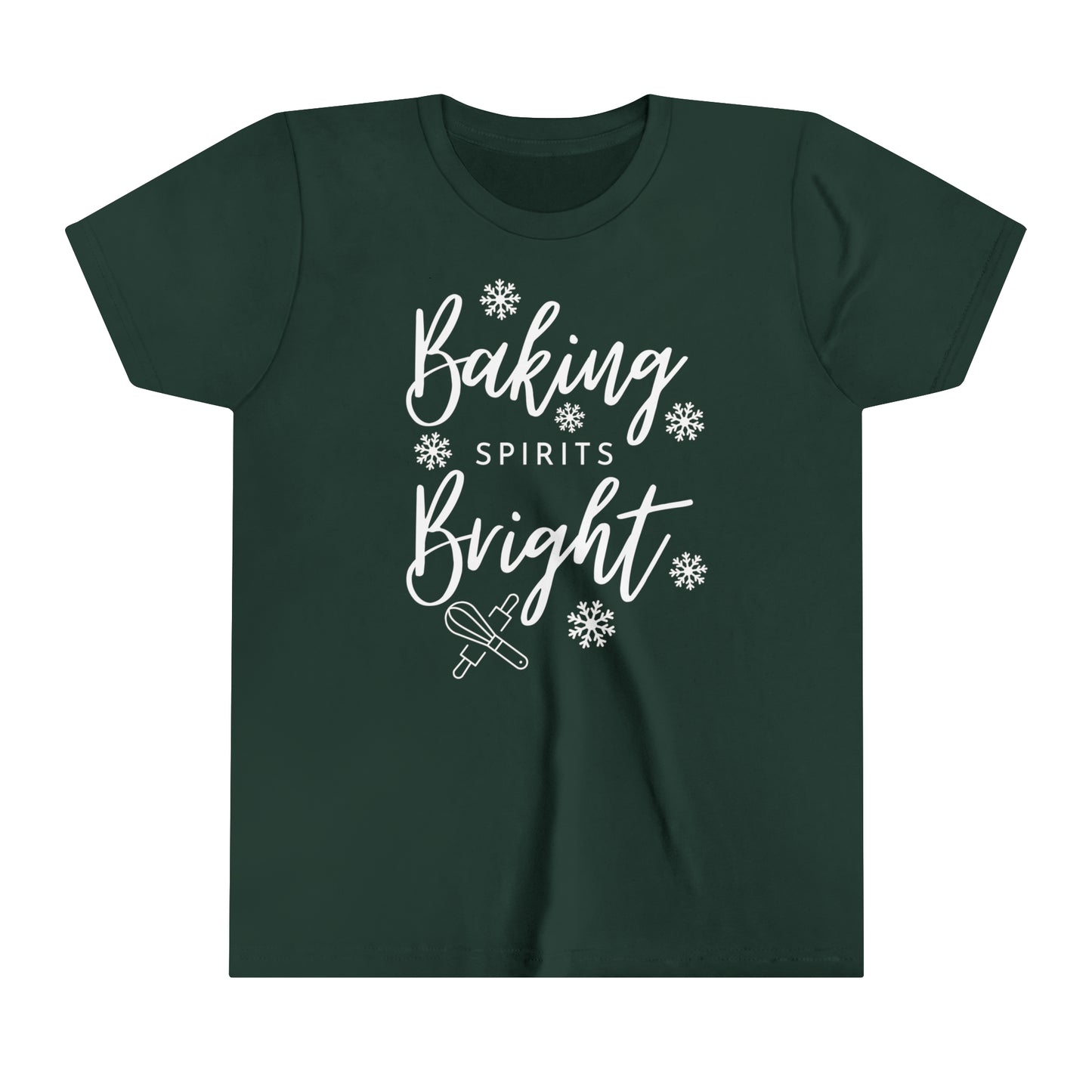 Baking Spirits Bright YOUTH Christmas Tee