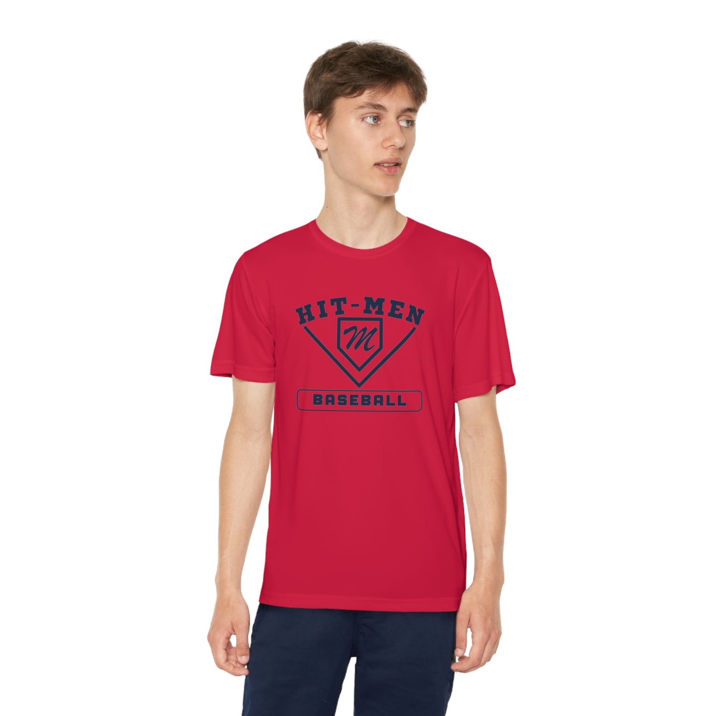 Hit-Men Baseball (YOUTH) Athletic Tee - MULTIPLE COLORS