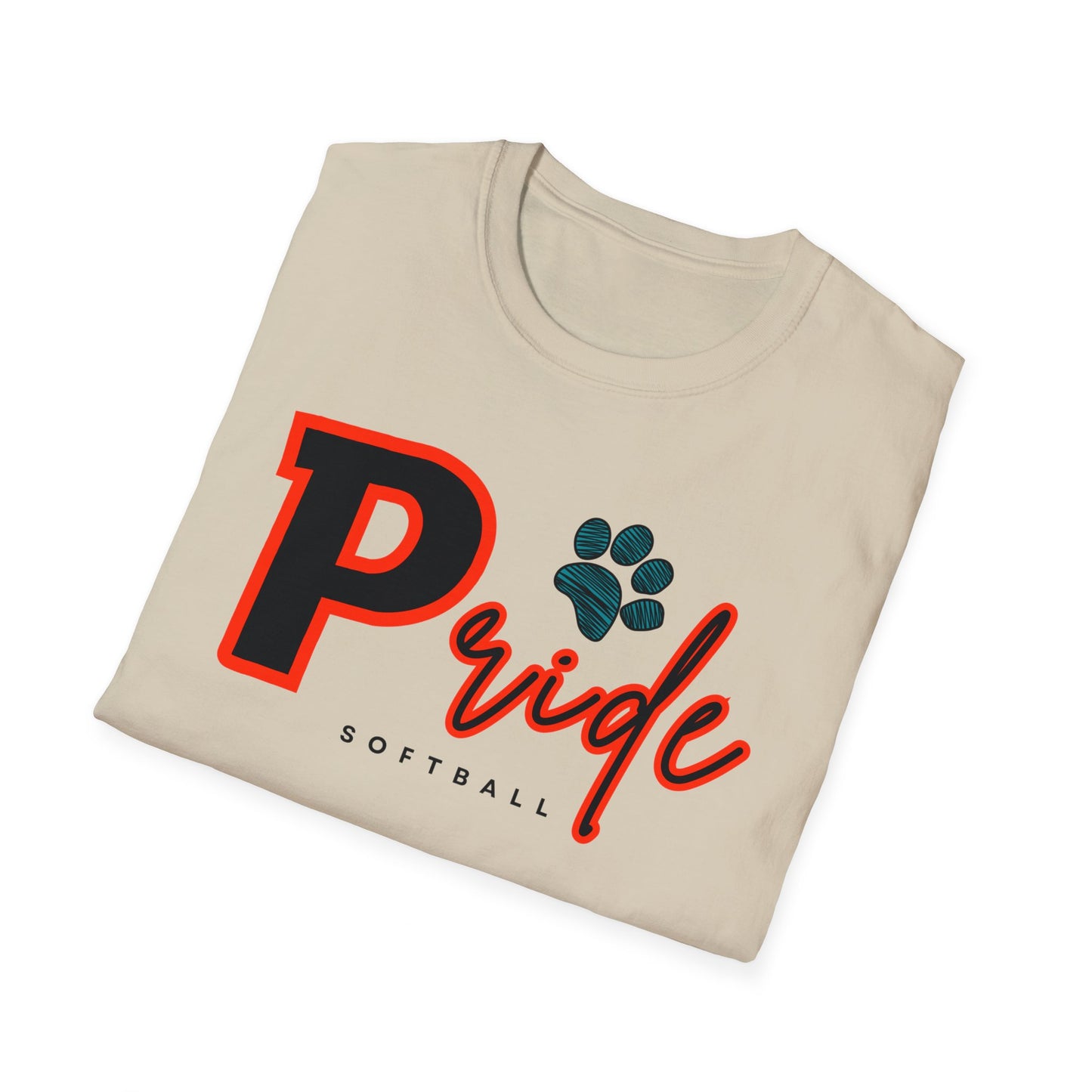 ADULT Pride Softball Softstyle Tee (multi color options)