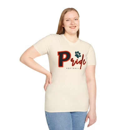 ADULT Pride Softball Softstyle Tee (multi color options)