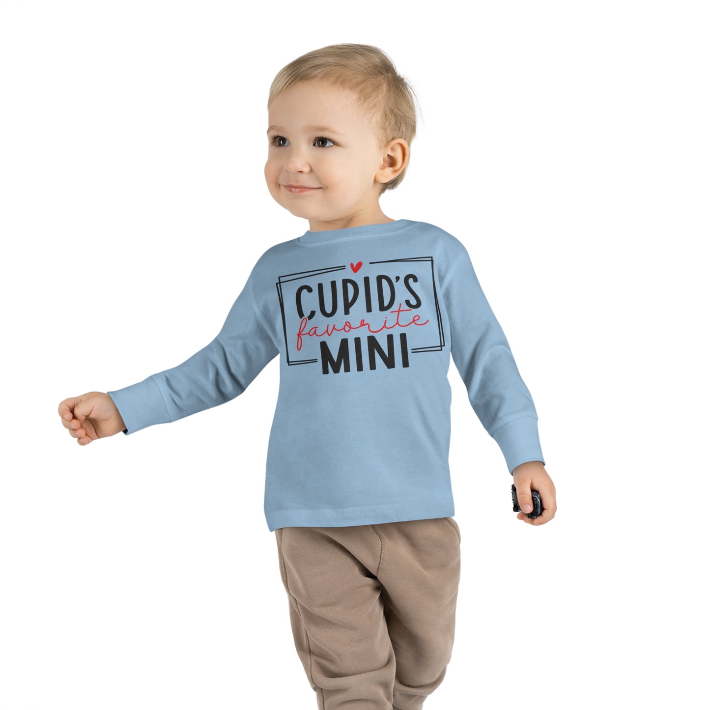 Cupid's Favorite Mini - Toddler Long Sleeve Tee - Multiple Sizes & Colors - FREE SHIPPING