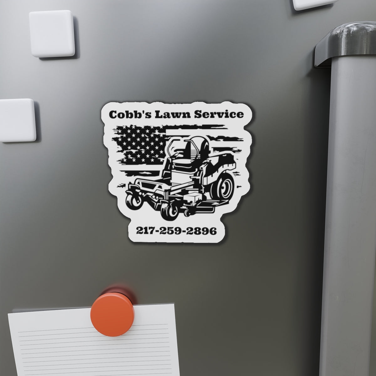 Cobbs Mowing Service Die-Cut Magnets