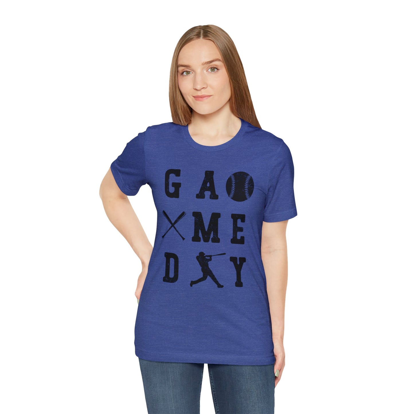 (ADULT) "Game Day Baseball"  Bella Canvas Unisex Jersey Short Sleeve Tee