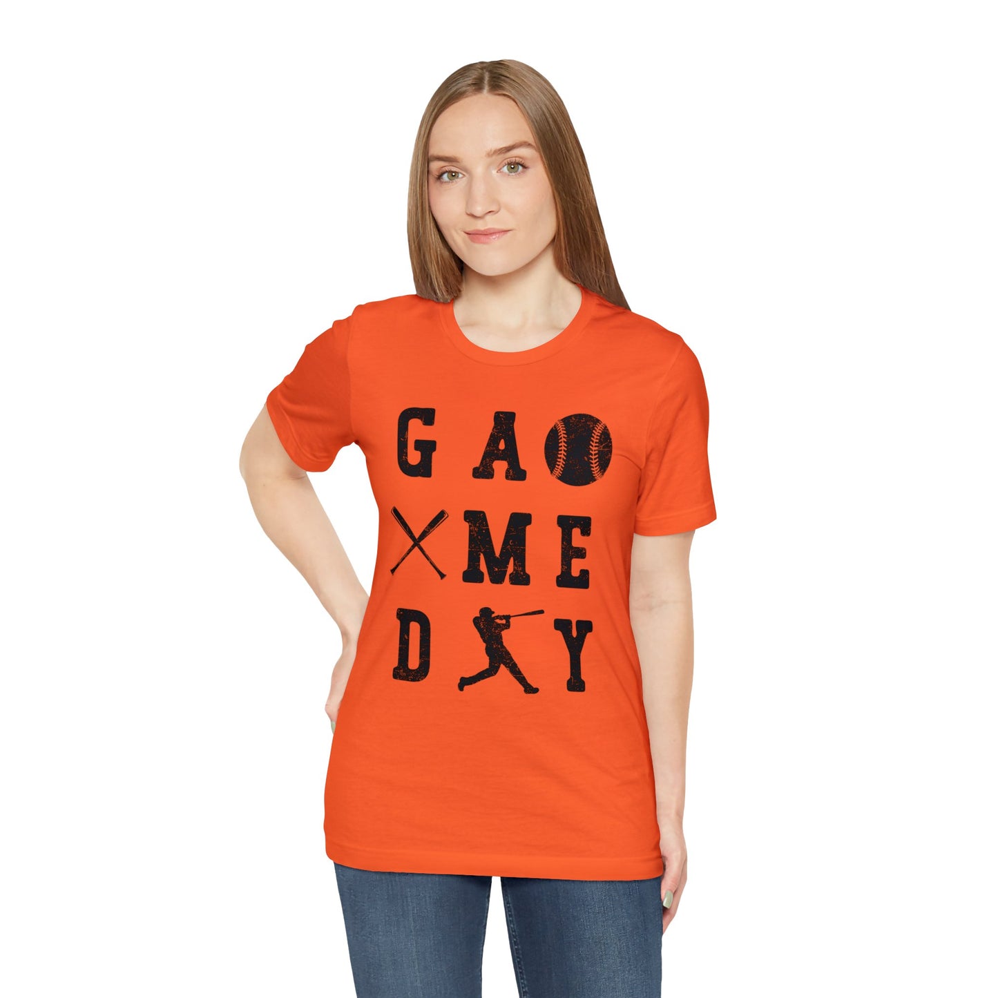 (ADULT) "Game Day Baseball"  Bella Canvas Unisex Jersey Short Sleeve Tee